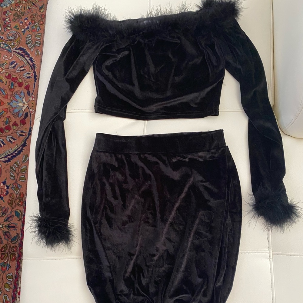Verge girl skirt and top set